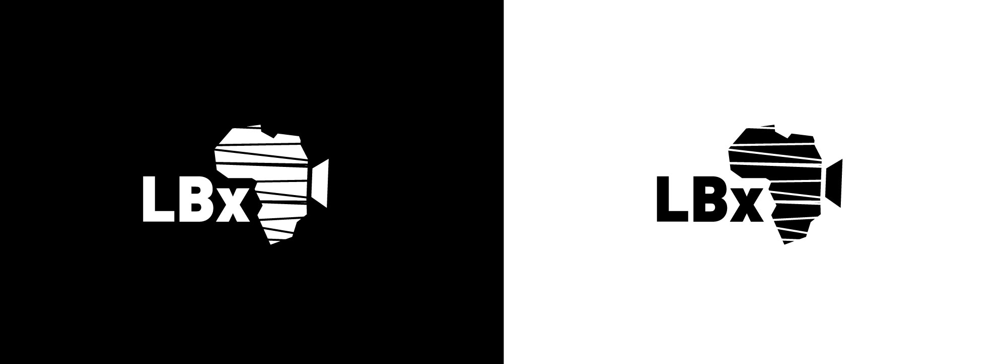 LBx Africa Logo Design black and white