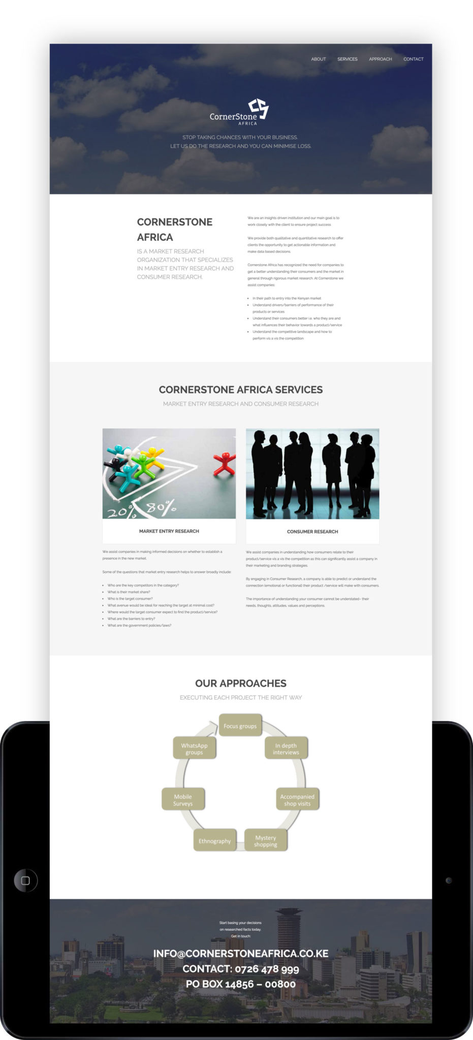 Website : Cornerstone Africa Logo Design