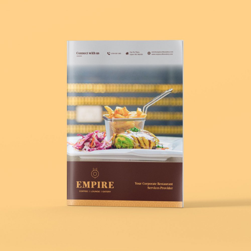 Empire Company Profile Design Front Cover