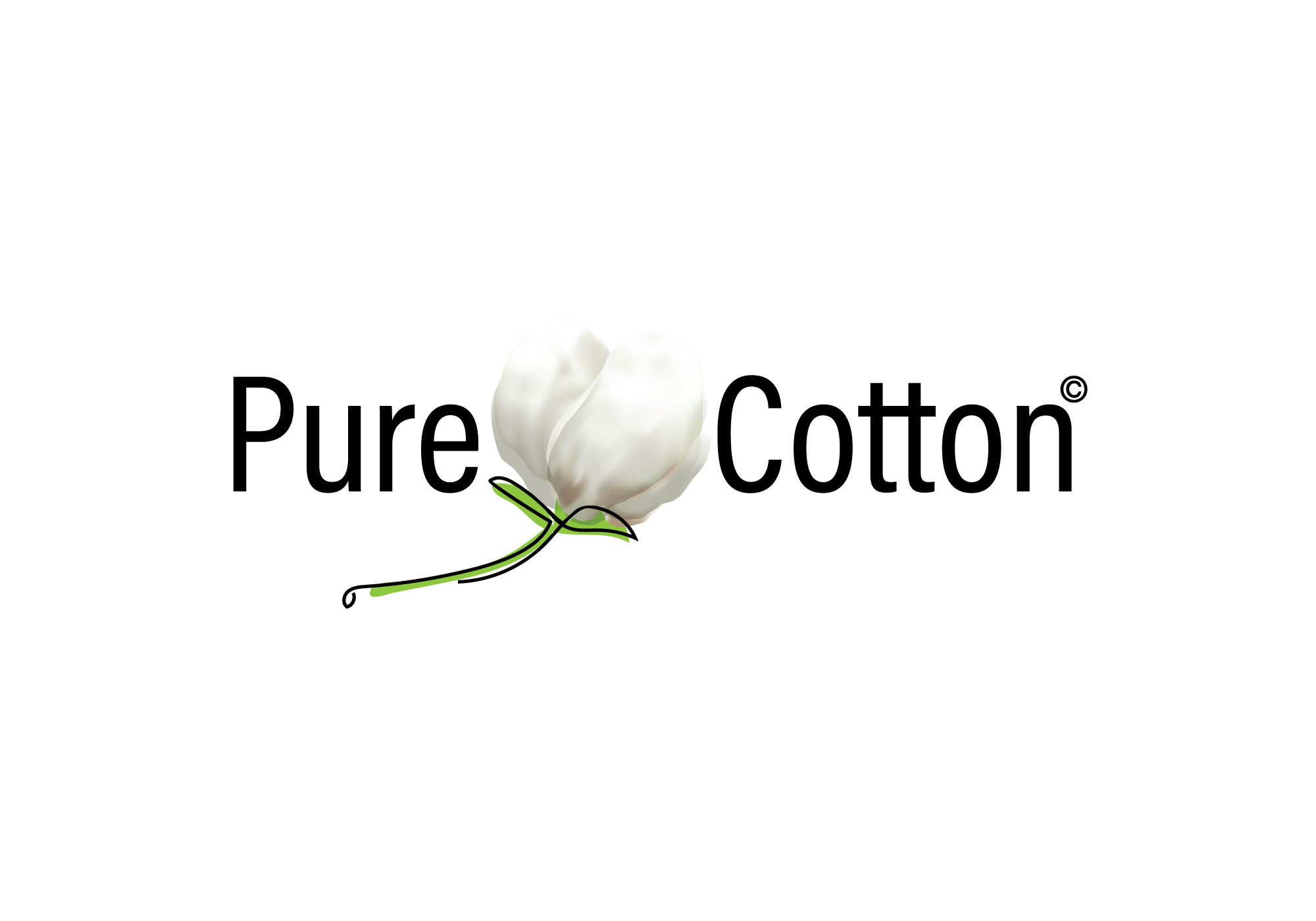cotton flower in circle with laurel wreath | Logo Template by LogoDesign.net